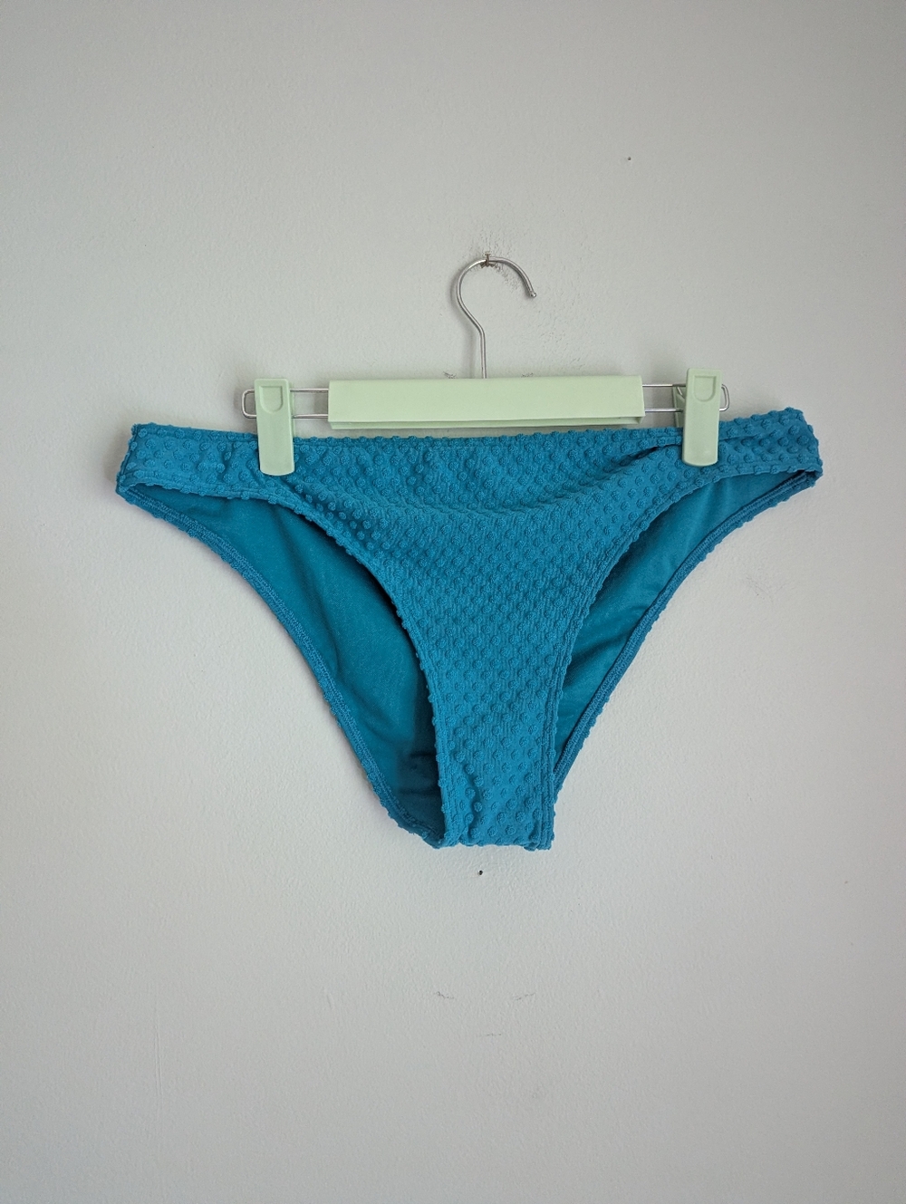 NEW Hollister Large Swimsuit Bikini Bottoms Cheeky Blue Polkadot NWT